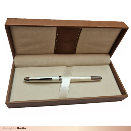 Mother of Pearl Silver Roller Pen