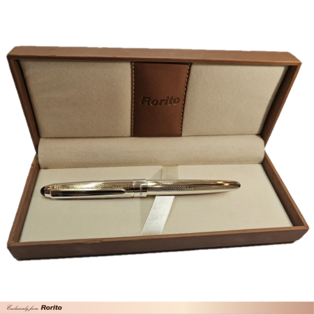 Gold Weave Roller Ball Pen
